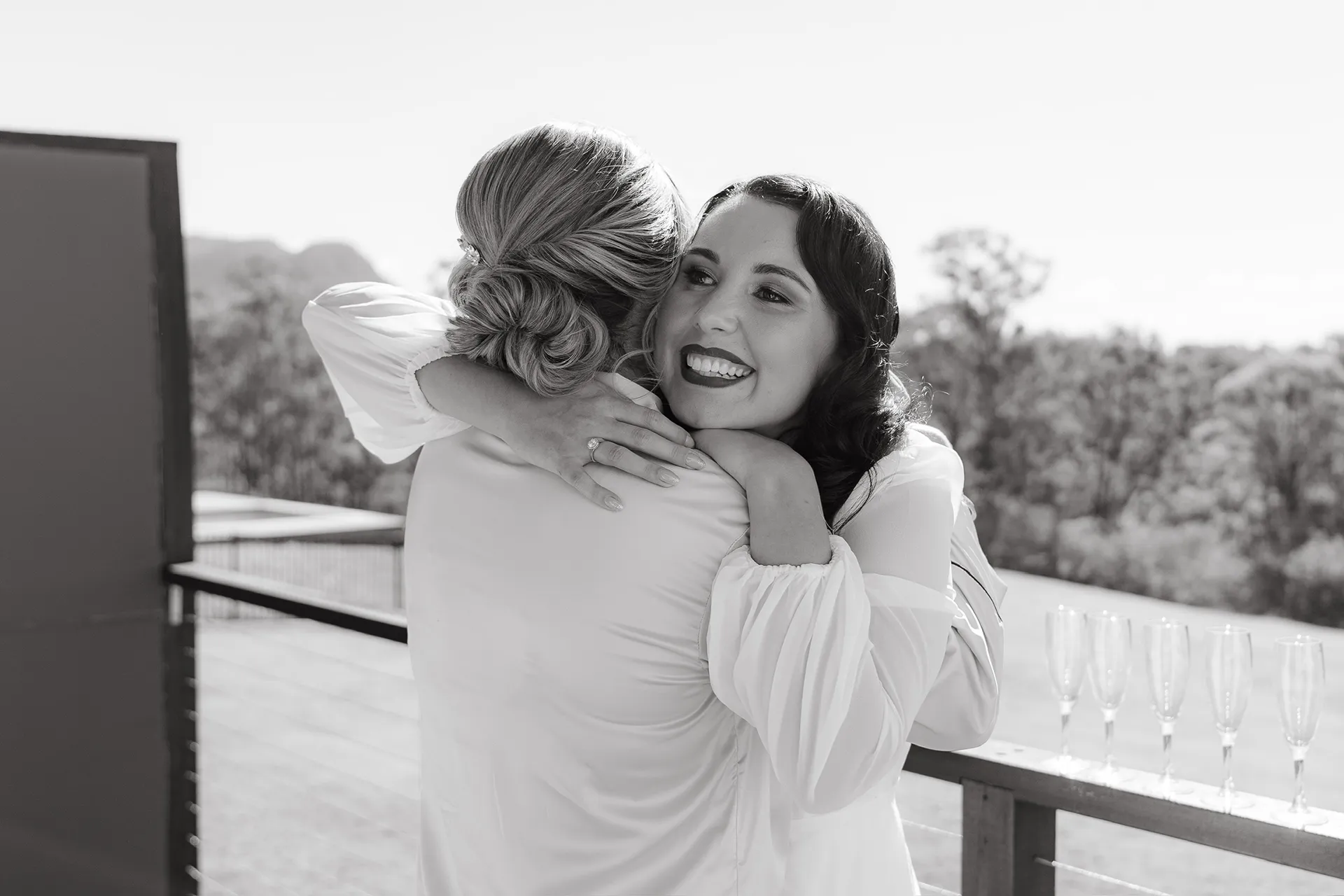 Kaitlyn and bridesmaid, Ben Ean, Pokolbin