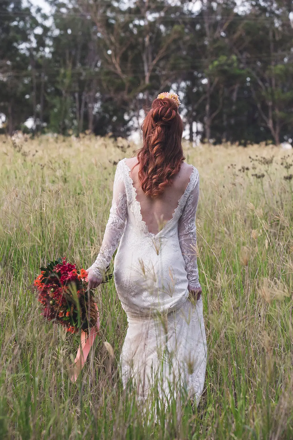 Kahlia's wedding hair and makeup portrait, Hunter Valley