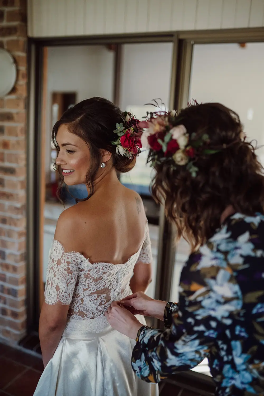 Michelle and her maid of honour, Central Coast