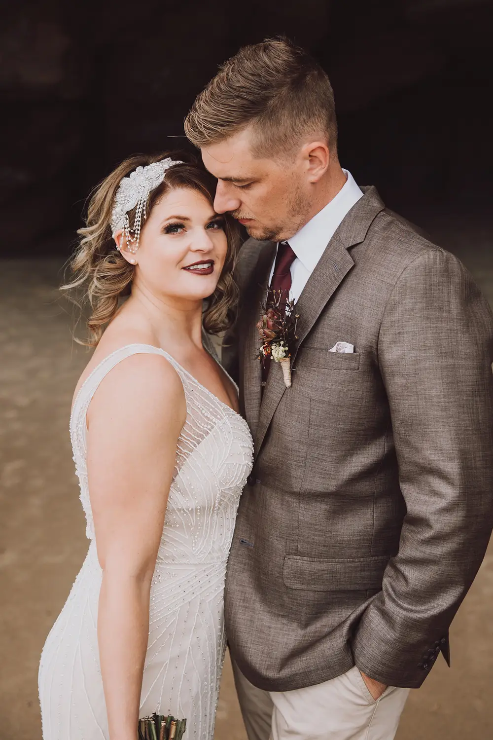 Jye and AJ's wedding, Caves Beach Bungalows