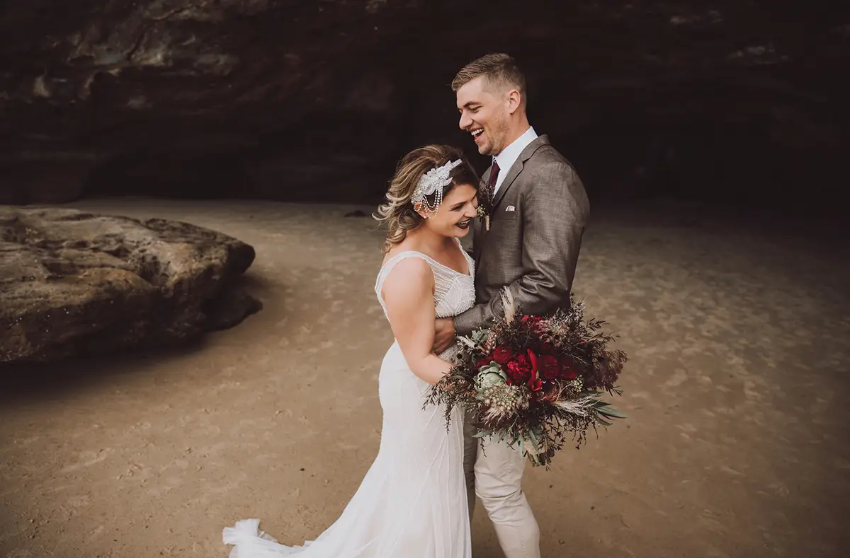 Jye and AJ's wedding, Caves Beach